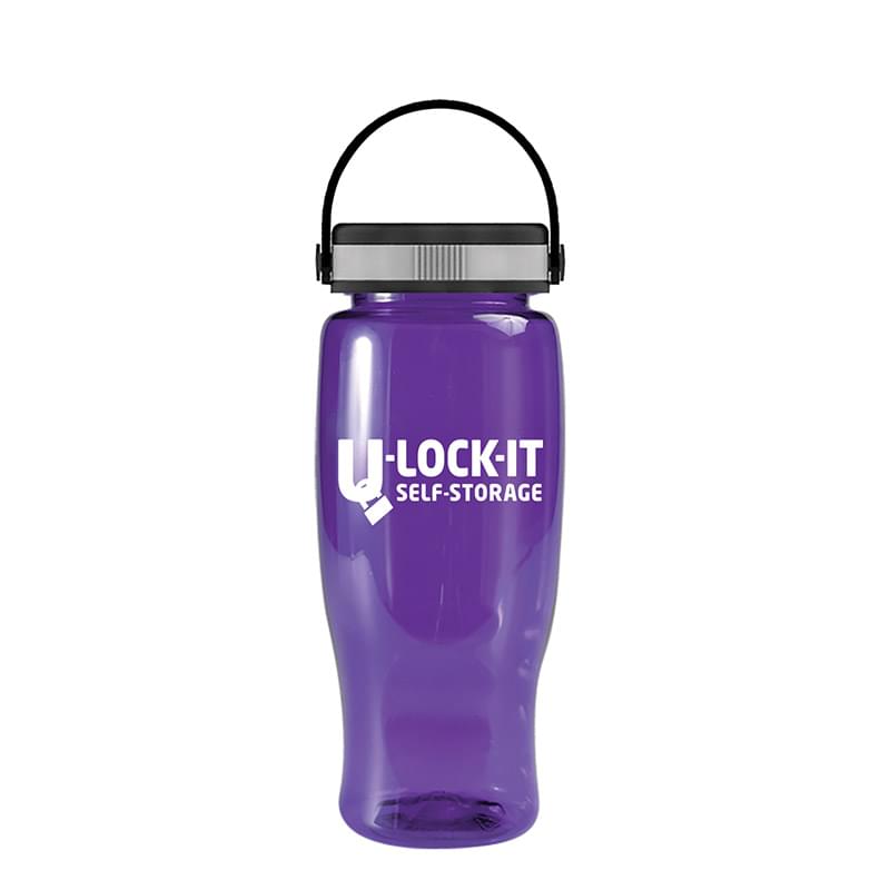 Poly-Pure -27oz. Transparent Bottle -EZ-Grip Lid