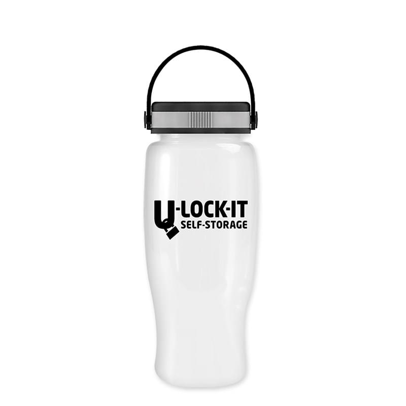 Poly-Pure -27oz. Transparent Bottle -EZ-Grip Lid