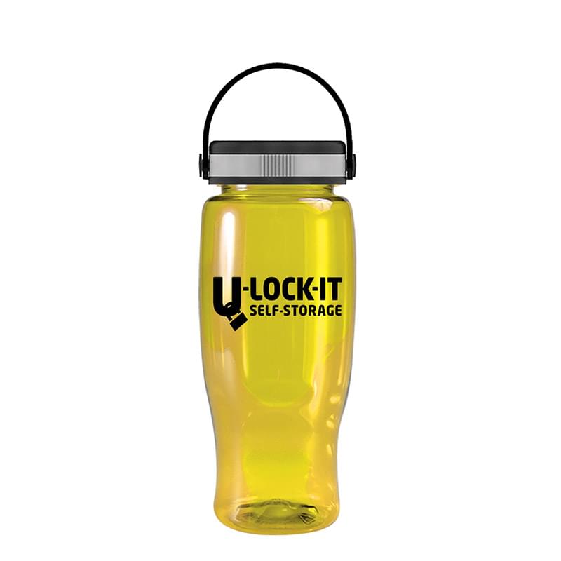 Poly-Pure -27oz. Transparent Bottle -EZ-Grip Lid