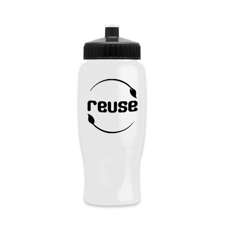 27 oz. Poly-Pure Transparent Sports Bottle -Push Pull Lid
