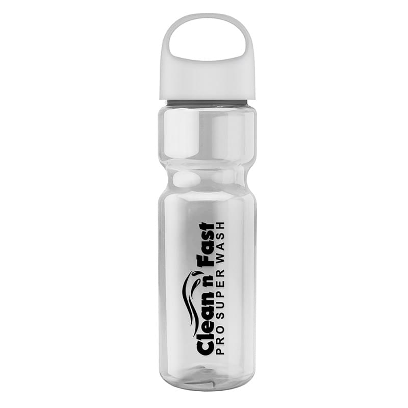 Champion - 28 oz. Transparent Bottle with Oval Crest Lid
