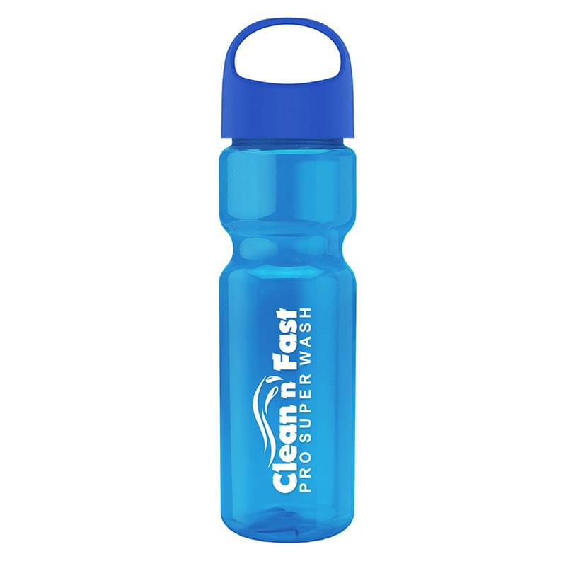 Champion - 28 oz. Transparent Bottle with Oval Crest Lid