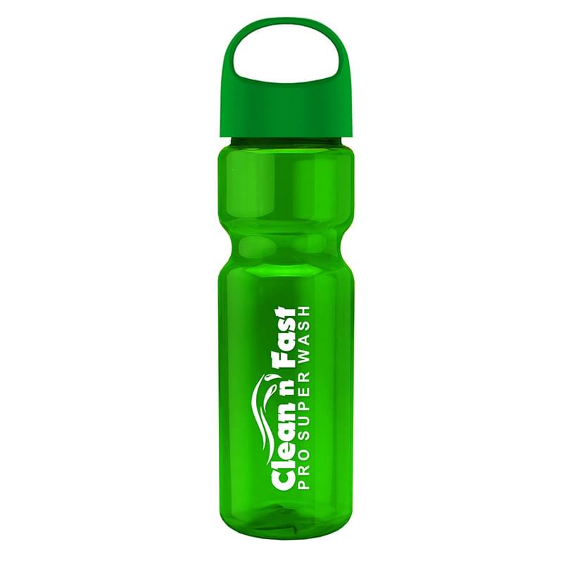 Champion - 28 oz. Transparent Bottle with Oval Crest Lid