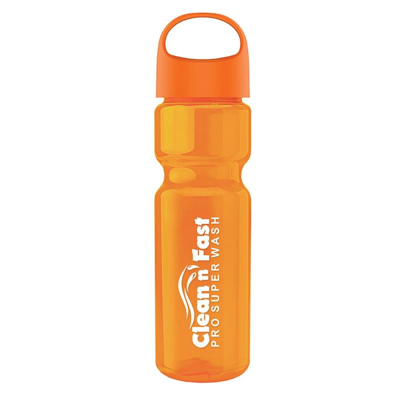 Champion - 28 oz. Transparent Bottle with Oval Crest Lid