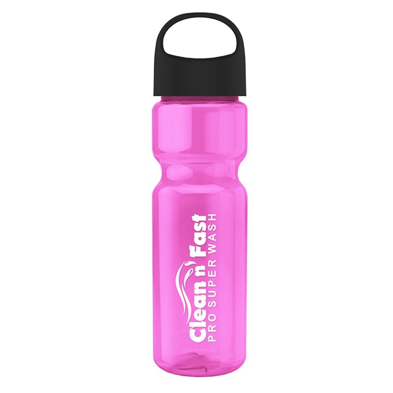 Champion - 28 oz. Transparent Bottle with Oval Crest Lid