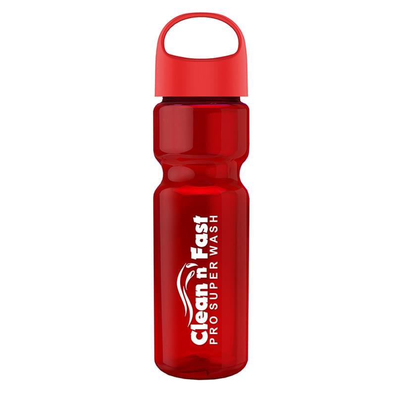 Champion - 28 oz. Transparent Bottle with Oval Crest Lid