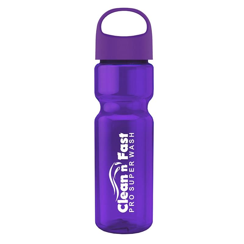 Champion - 28 oz. Transparent Bottle with Oval Crest Lid