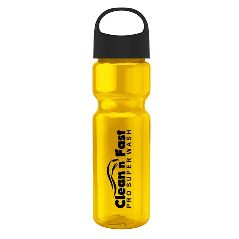 Champion - 28 oz. Transparent Bottle with Oval Crest Lid