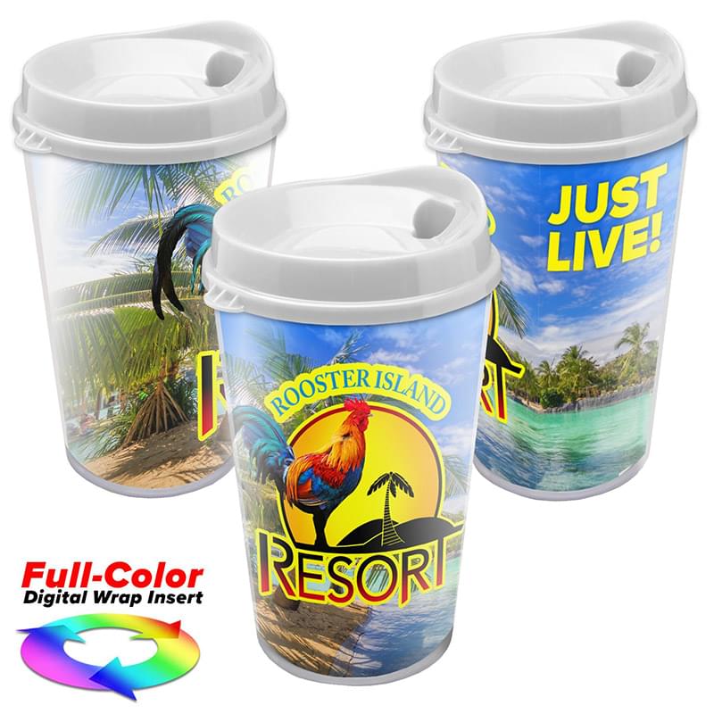 16 oz. Sentinel Tumbler - Full Color Insert Auto Sip Lid