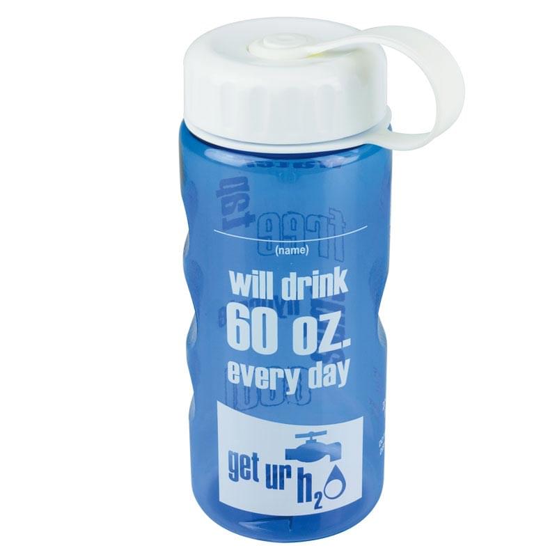 22 oz. Tritan Mini Mountain Transparent Sports Bottle - Tethered Lid