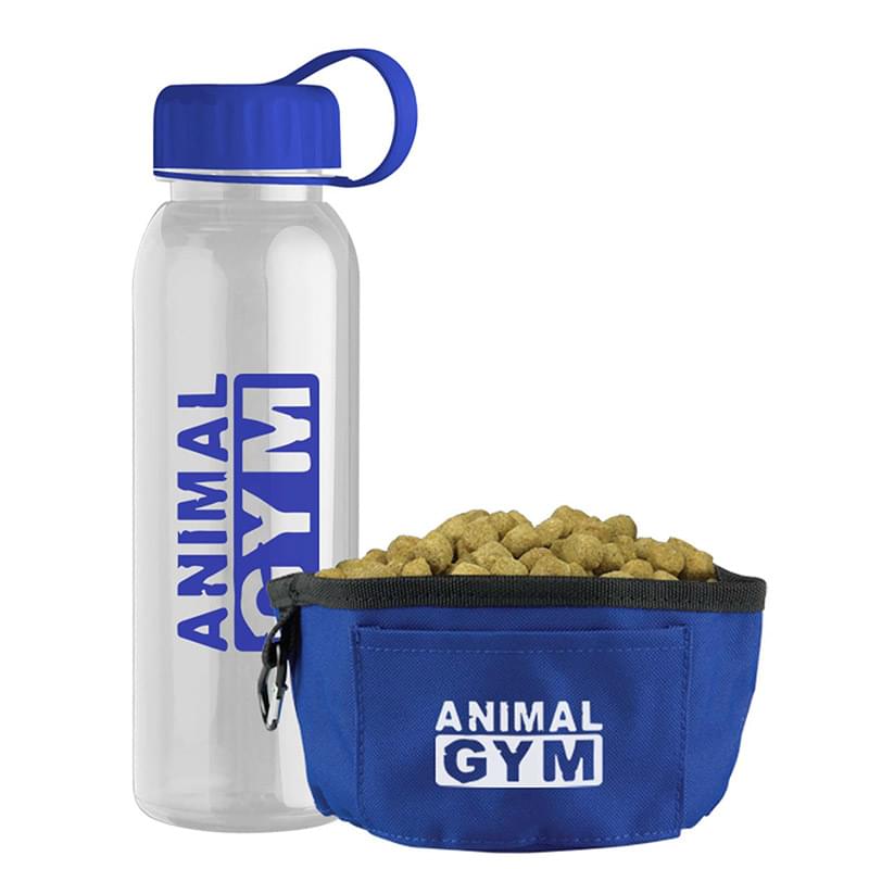 24 oz. Tritan Bottle & Folding Dog Bowl