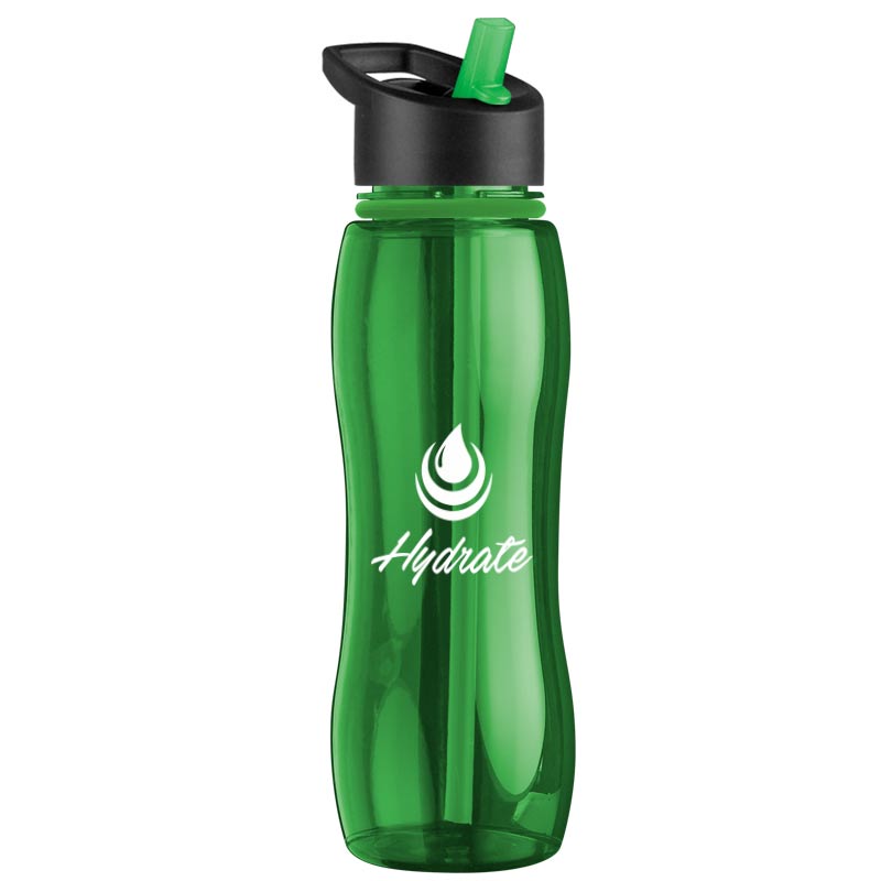 25 oz. Tritan Bottle with Collar - Flip Straw Lid