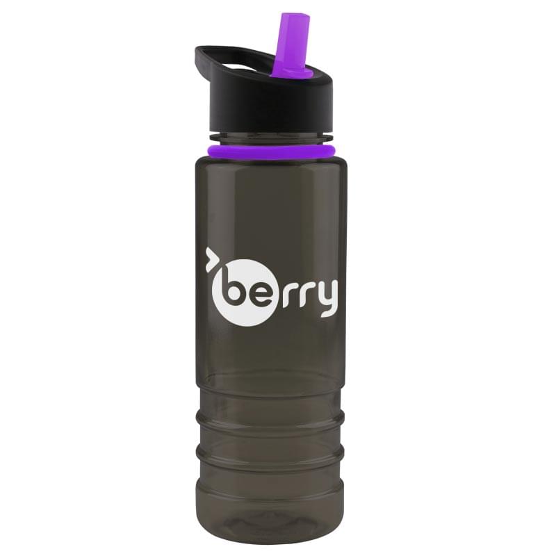 Two-tone - 24 oz. Tritan Bottle -Flip Straw Lid