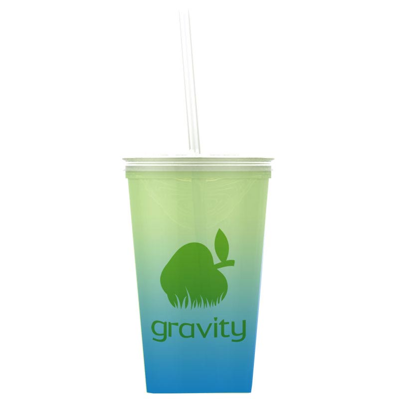 On-The-Go - 20 oz. Color Change Straw Tumbler