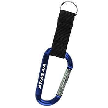 80mm Carabiner with Key Strap