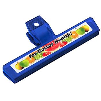 6" Chip Bag Clip with Full Color Imprint