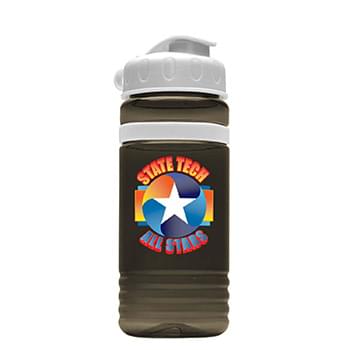 20 oz Tritan Stripe Bottle - Flip Top Lid - digital imprint