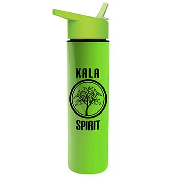 Slim Travel Tumbler 16 oz. Double-wall Insulated with Flip Straw Lid