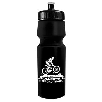 The Venture - 24 oz. Circular Bike Bottle with Push pull lid