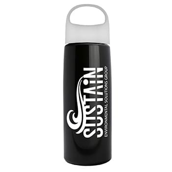 26 oz Metalike Flair Bottle with Oval Crest Lid