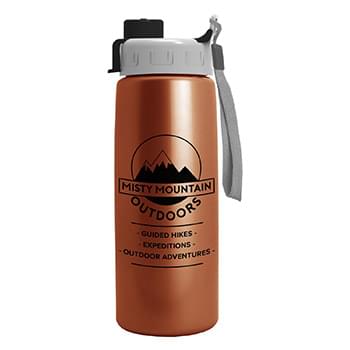 26 oz Metallic Flair Bottle -Quick Snap Lid