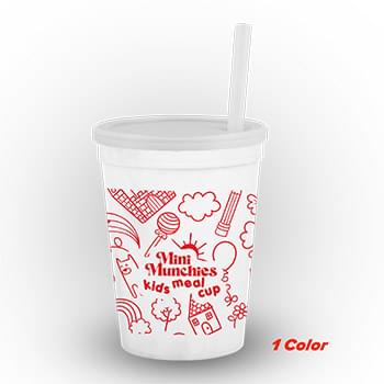 12 oz. Smooth-sided Sports Sipper Offset Printed