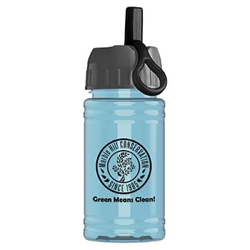 UpCycle - Mini 16 oz. rPet Sports Bottle with Ring Straw Lid