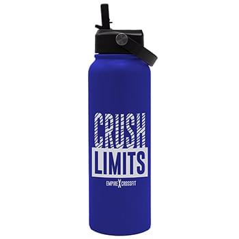 LAST CHANCE - Garyline® Goliath Stainless Steel Bottle with Flip-Straw Lid - 33 oz.