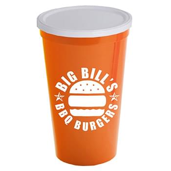 22 oz. Stadium Cup with No Hole Lid