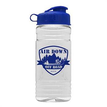 20 oz. Clear Sports Bottle with Flip Top Lid