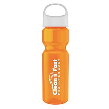 Champion - 28 oz. Transparent Bottle with Oval Crest Lid
