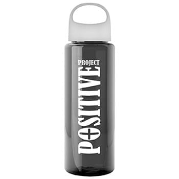 The Guzzler - 32 oz. Transparent Bottle with Oval Crest Lid