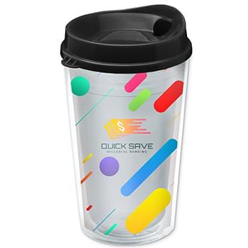 16 oz. Transparent Sentinel Tumbler with Auto Sip lid and Clear insert