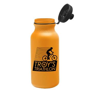 The Omni - 20 oz. Bike Bottle Colors with Tethered Push-pull Lid